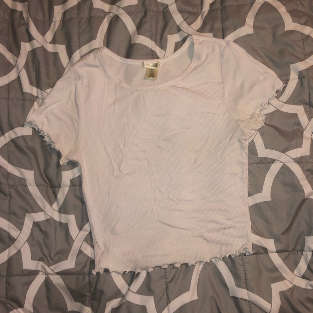 White crop top
